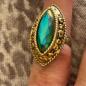 Vintage topaz Marquise Ring